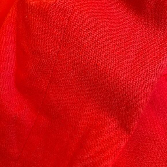 NWT J. Crew Linen Blend One-Button Blazer Women Size 4P Petite Red Lined Office - Picture 15 of 16